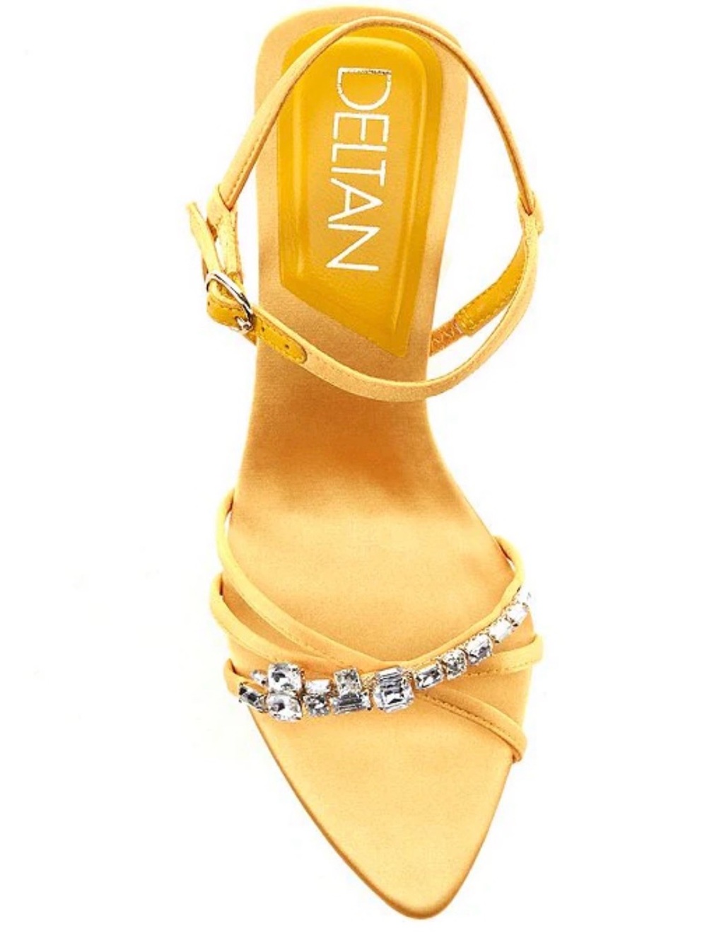 Deltan Aria Satin Jewel Ornament Dress Sandals